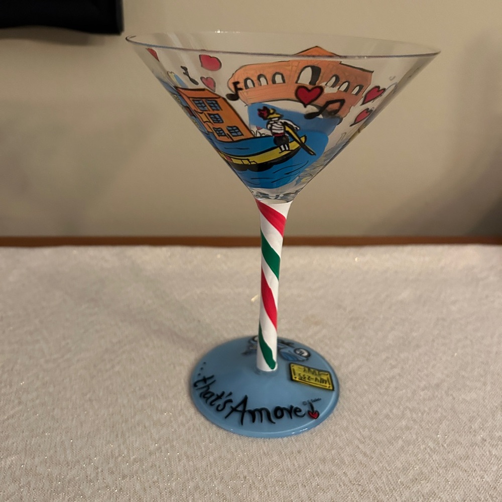 Lulu by 2 Saints Venice Italy Martini Glass